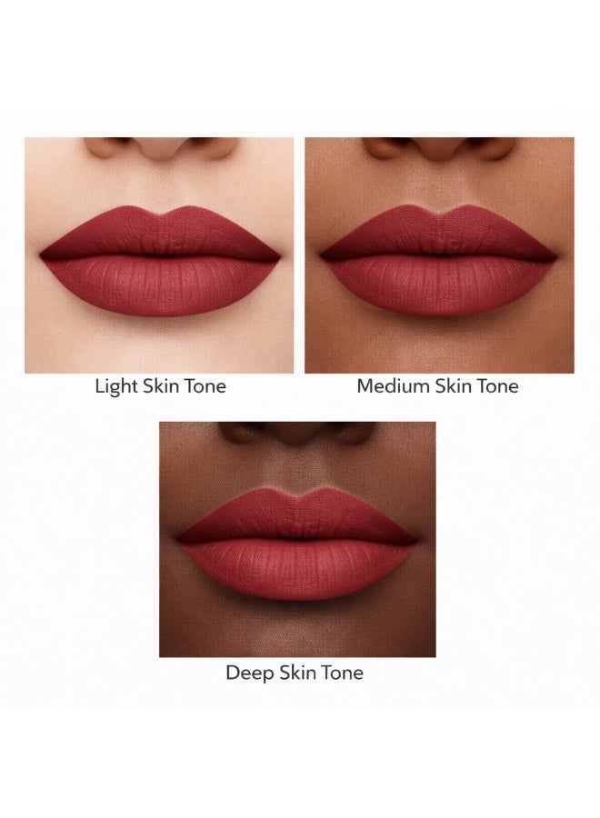 VATENN ITALY 18 Hr Kissproof Lipstick 22 Matte liquid lipstick, Lead-Free ,No Dry Feel, Weightless Feel, Vinyl Ink Kissproof /Lip Lingerie Transfer-Proof, All Day Wear. - Image 3